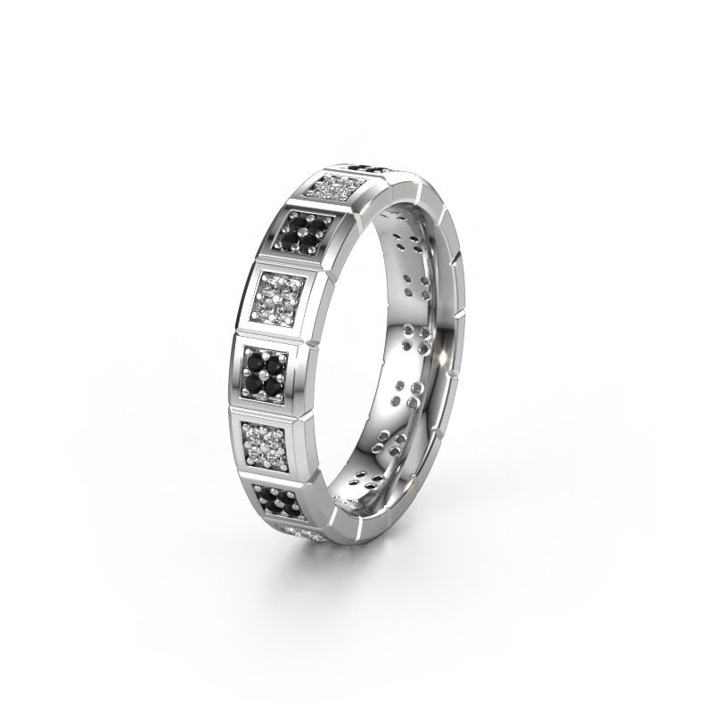 Ehering WH2056L15DP 585 Weißgold Schwarz Diamant ±5 x 2,4 mm