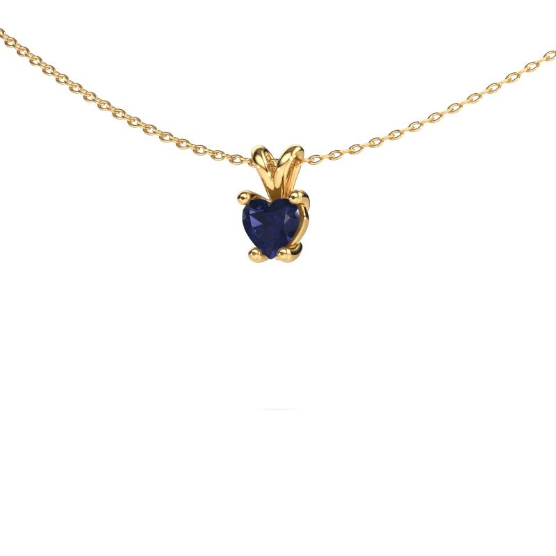 Anhänger Sam Heart 585 Gold Saphir 5 mm
