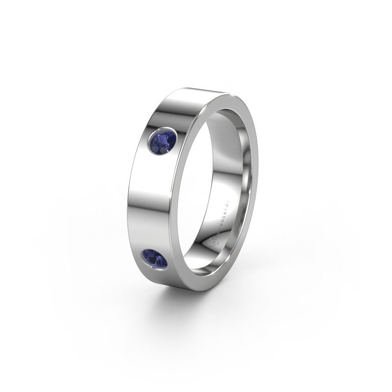 Wedding ring WH0104L15BP 950 platinum sapphire 3 mm ±4x2 mm