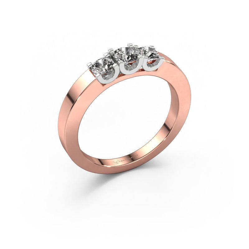 Ring Selina 1 585 rose gold lab grown diamond 0.50 crt