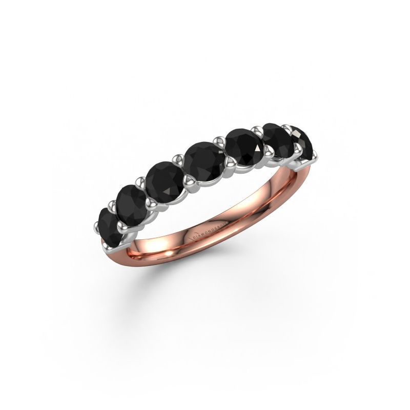 Ring Heddy Half 585 rose gold black diamond 1.68 crt