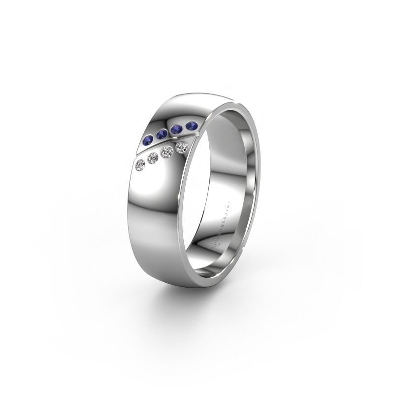 Trauring WH1201L26AP8 950 Platin Saphir ±6x1.7 mm