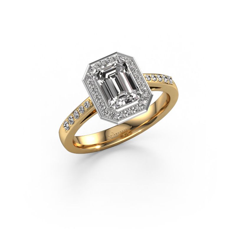 Engagement ring Dodie 2 eme 585 gold lab grown diamond 1.102 crt