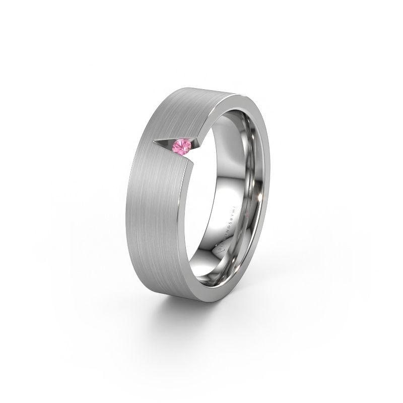 Ehering WH2023L 950 Platin Pink Saphir ±6x2 mm