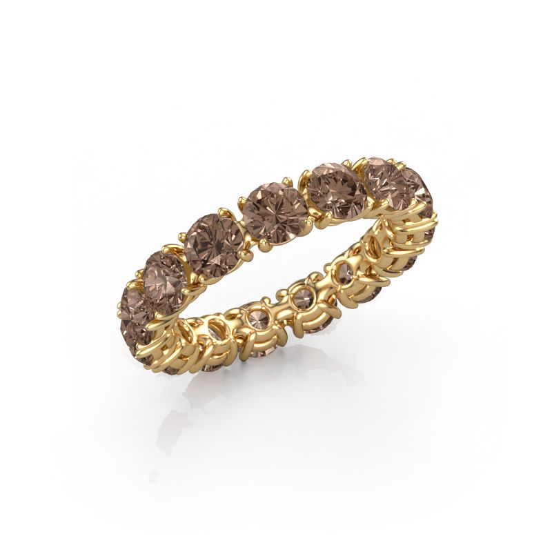 Ring Vivienne 4.2 585 gold brown diamond 4.50 crt