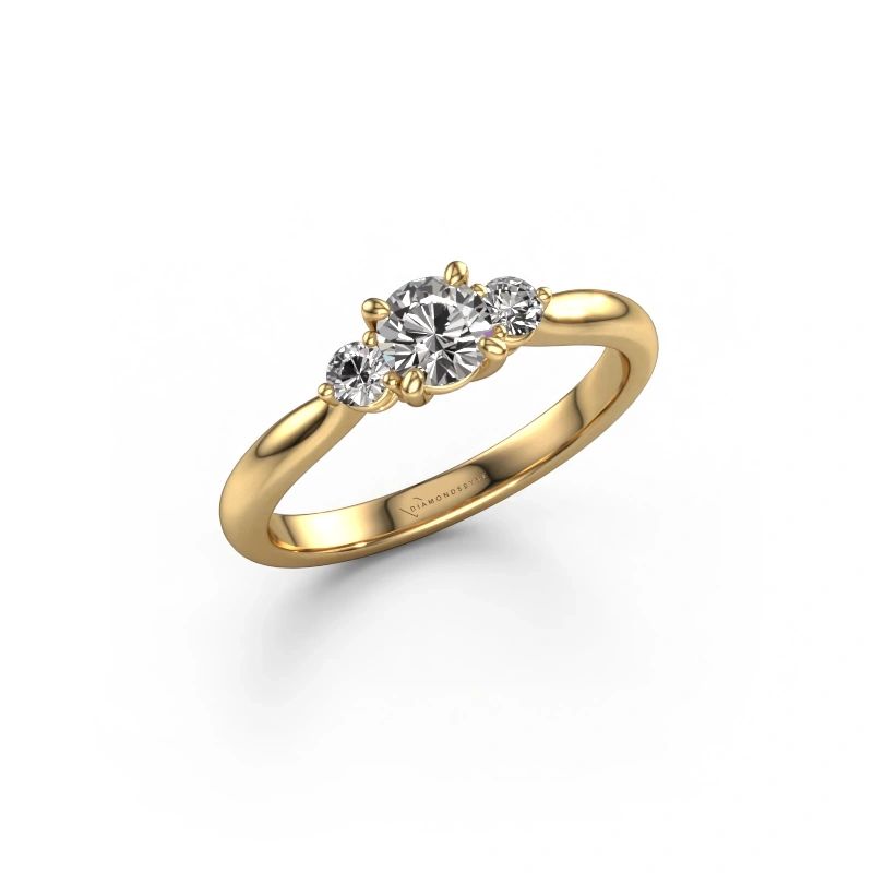 Engagement ring Lieselot RND 585 gold diamond 0.56 crt