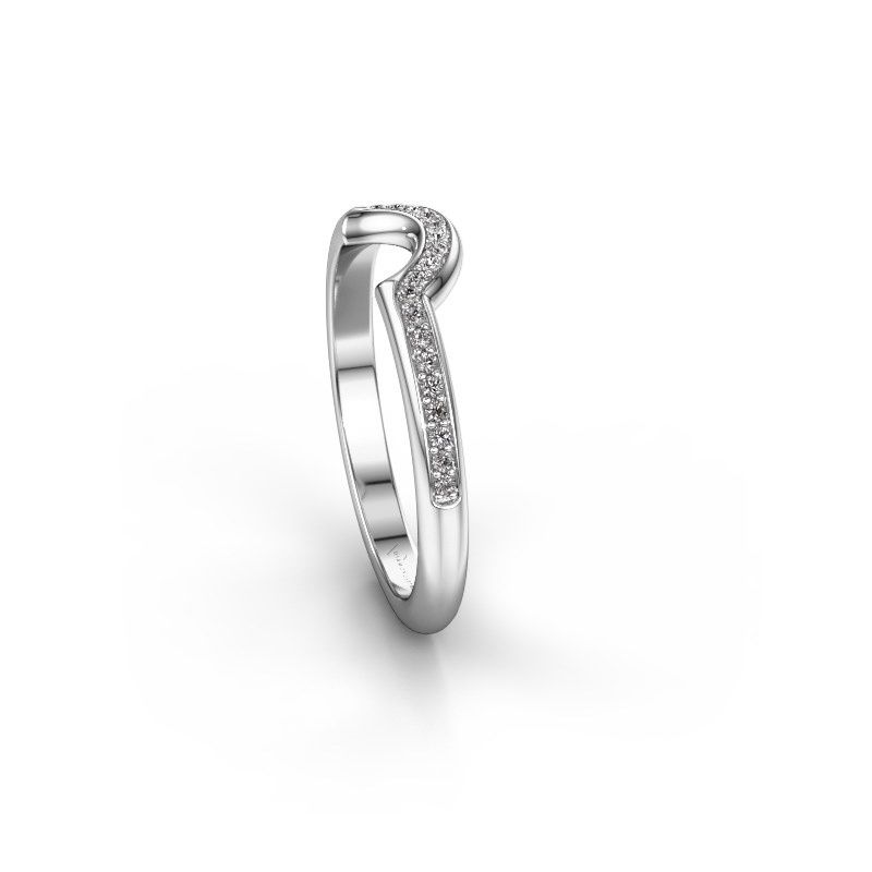 Afbeelding van Aanschuifring SRH0570C20H2<br/>585 witgoud<br/>Lab-grown diamant 0.135 crt