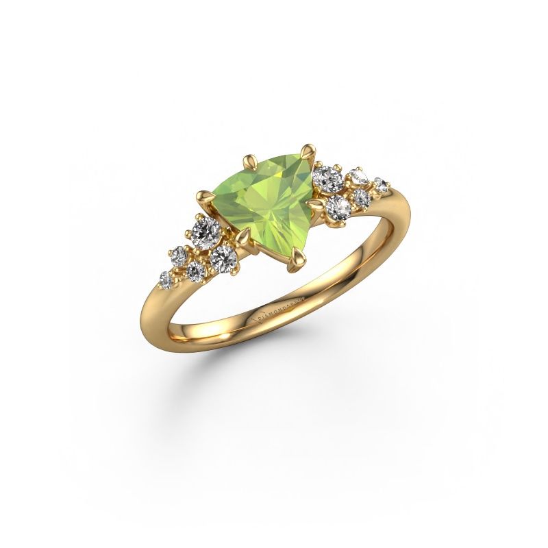 Verlobungsring Royce TRI 585 Gold Peridot 7 mm