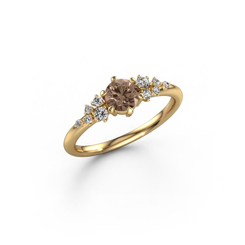 Engagement ring Royce RND 585 gold brown diamond 0.50 crt