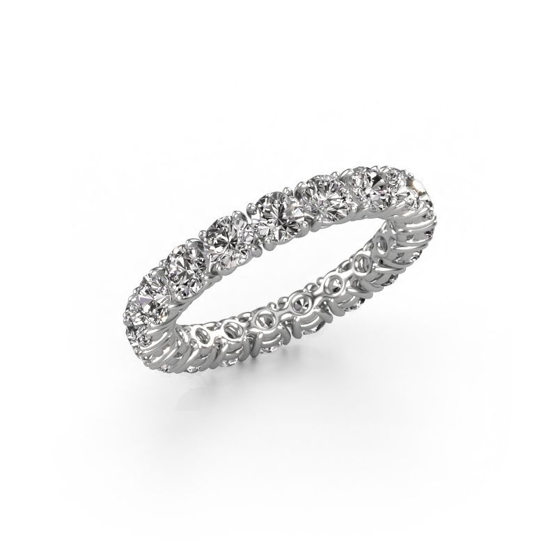 Bague superposable Vivienne 3.4 585 or blanc diamant synthétique 2.700 crt