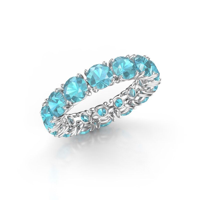 Bild von Ring vivienne 4.7<br/>950 Platin<br/>Blau Topas 4.7 mm