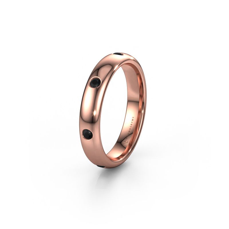 Alliance WH0105L34BP 585 or rose diamant noir ±4x2 mm