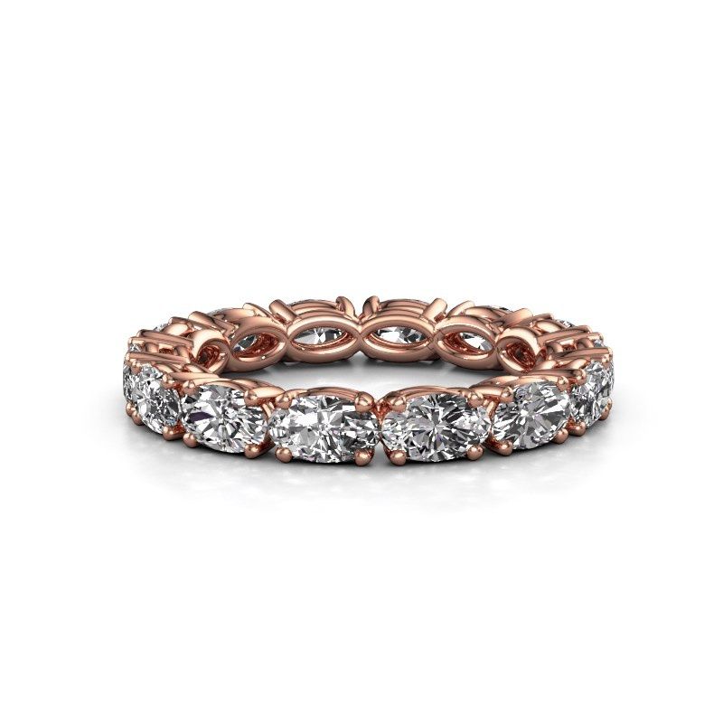 Bild von Ring vivienne ovl 5x3<br/>585 Roségold<br/>Zirkonia 5x3 mm