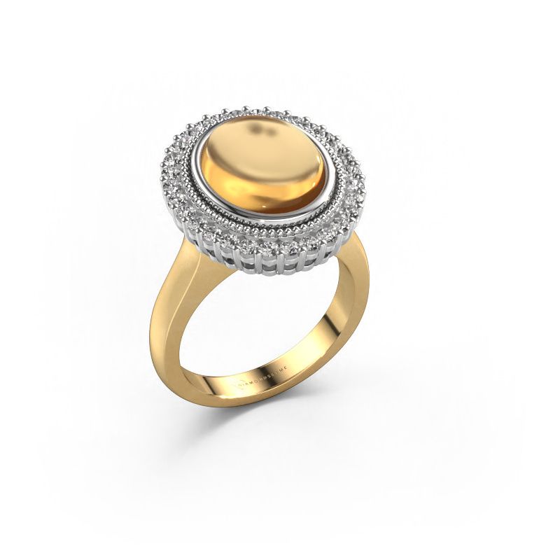 Ring Mila 585 Gold Citrin 12x10 mm
