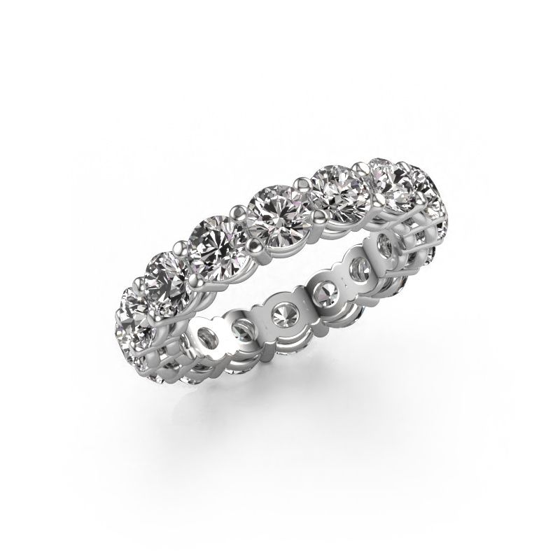 Stackable ring Michelle full 4.2 585 white gold diamond 5.10 crt