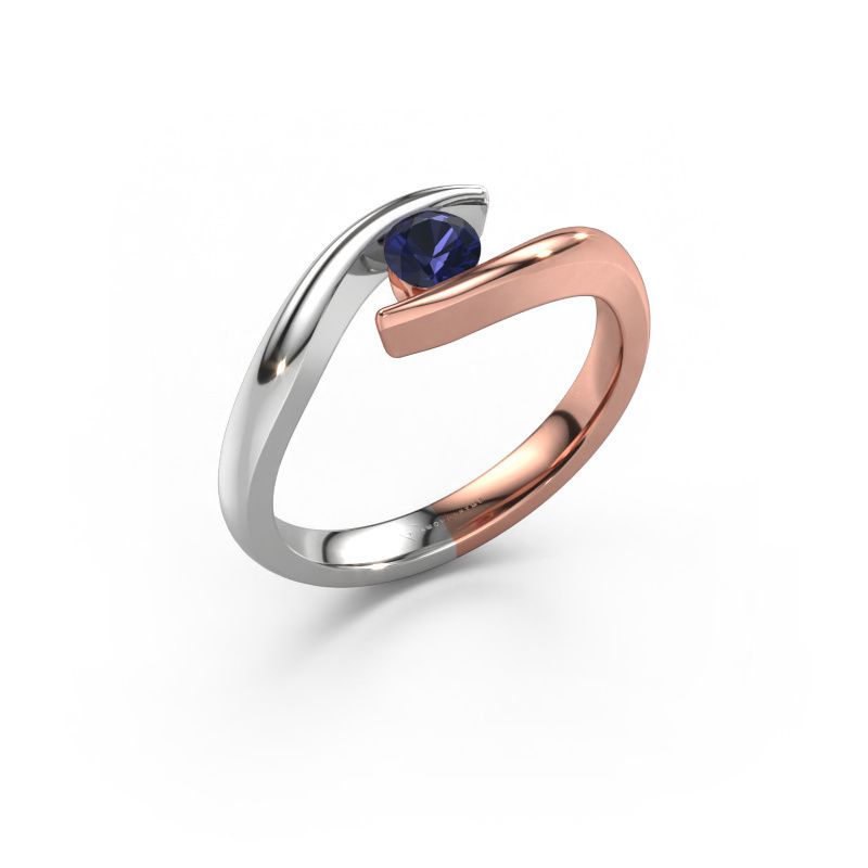 Engagement ring Alaina 585 rose gold sapphire 4 mm