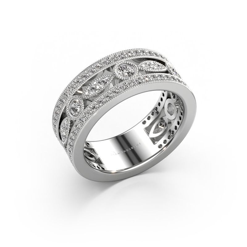 Bague Jessica 585 or blanc zircone 2.5 mm