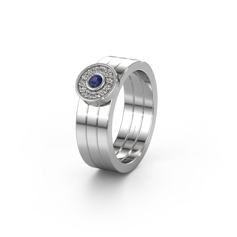 Ehering WH2102L 950 Platin Saphir ±6 x 1,8 mm