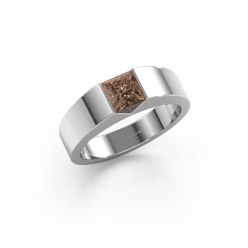 Engagement ring Arlena 1 585 white gold brown diamond 0.40 crt