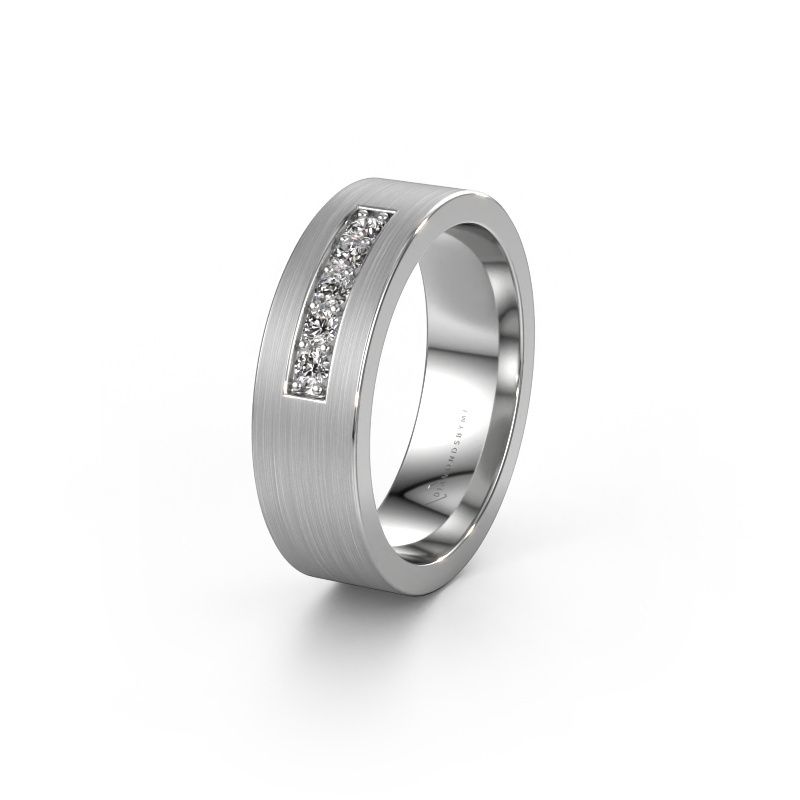 Ehering WH0111L16BM 585 Weißgold Lab-grown Diamant ±6x2 mm