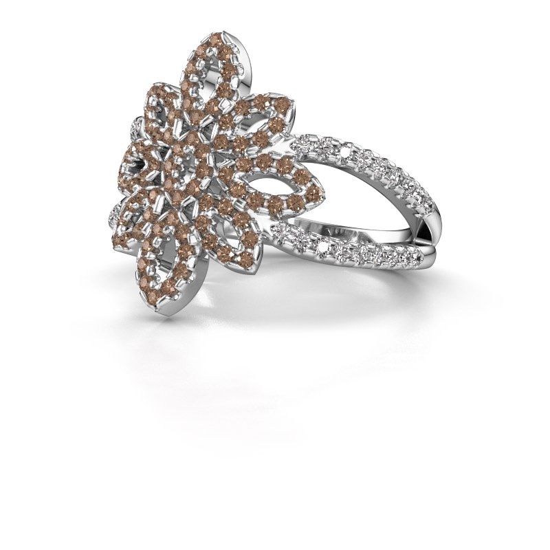 Afbeelding van Ring Karina<br/>950 platina<br/>Bruine Diamant 0.641 Crt