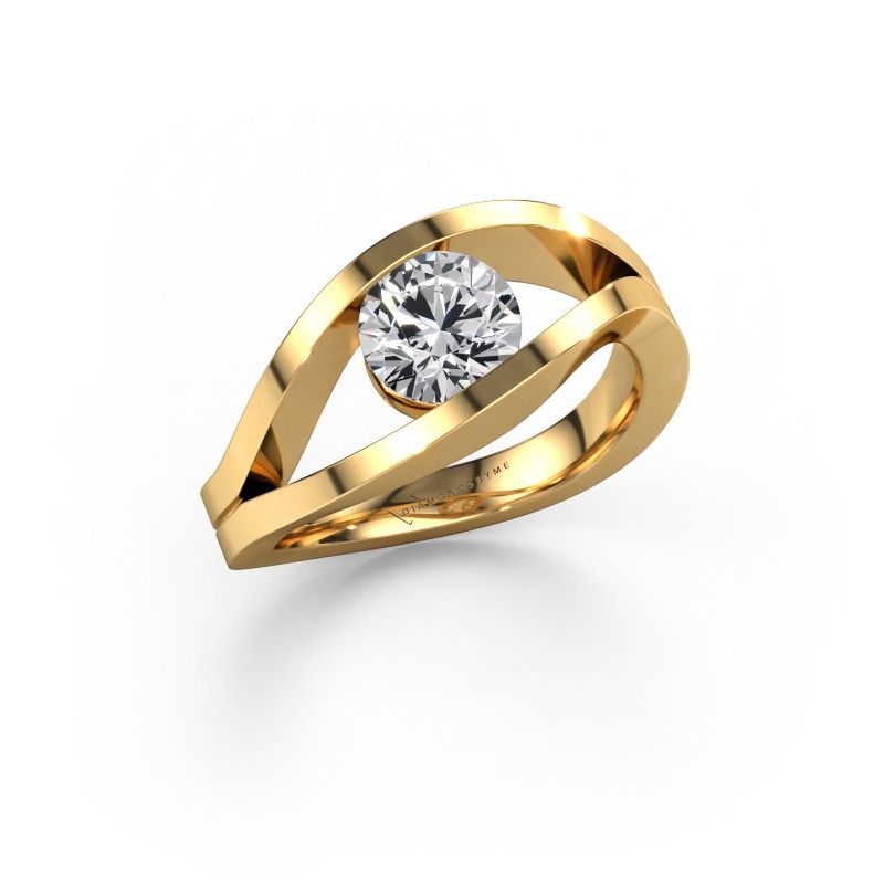 Engagement ring Sigrid 1 585 gold lab grown diamond 1.00 crt