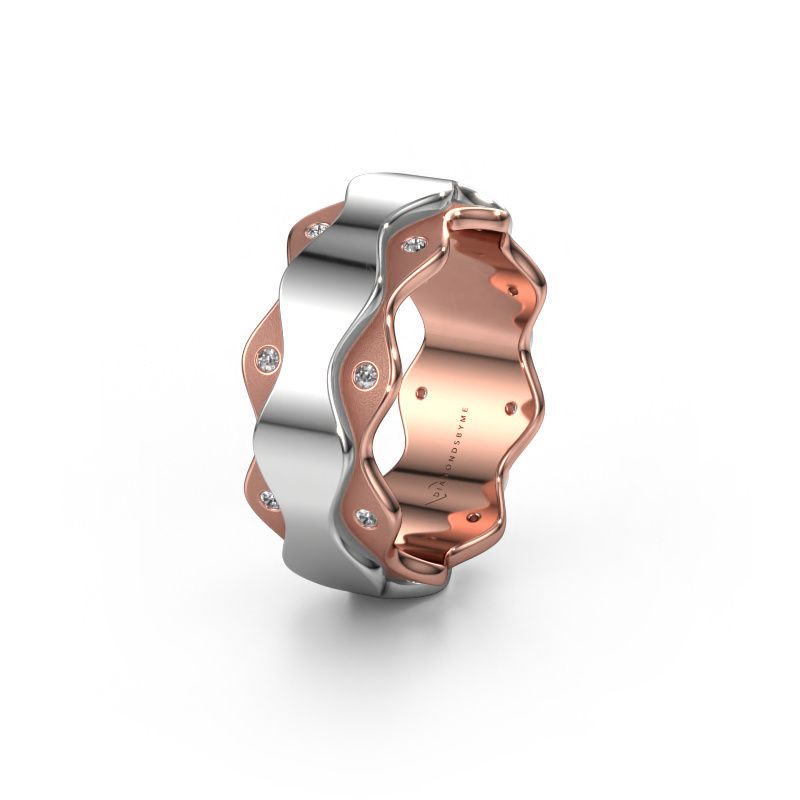Ehering WH2033L 585 Roségold Diamant ±7x2.4 mm