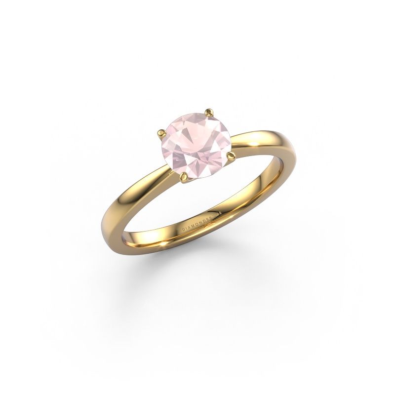 Engagement ring Kitty 585 gold morganite champagne 6.2 mm
