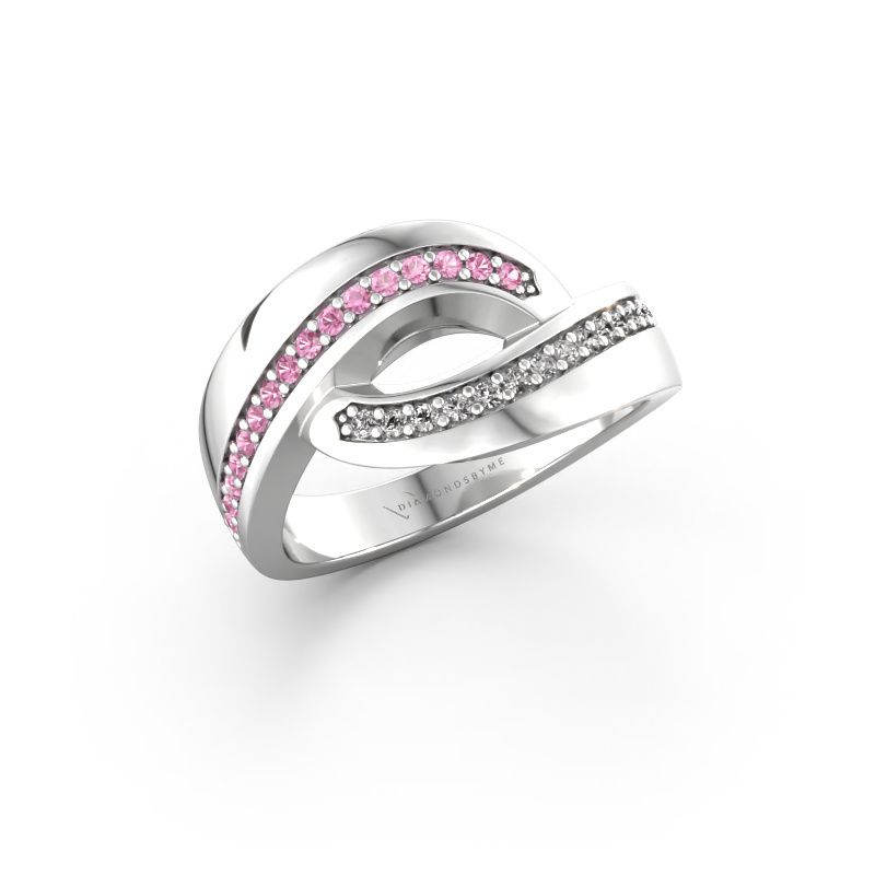 Ring Sharita 585 Weißgold Pink Saphir 1.2 mm