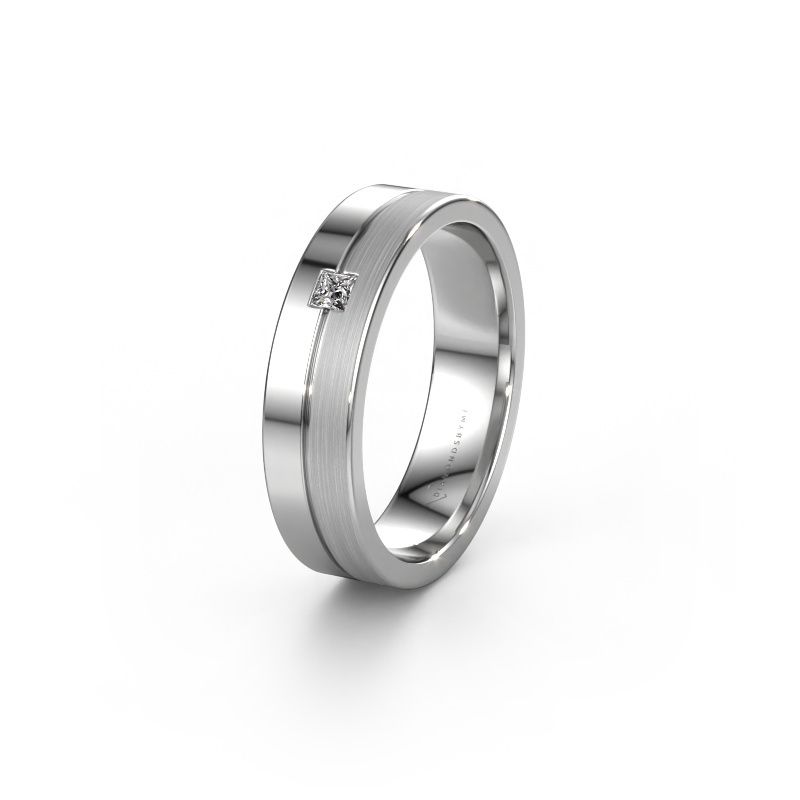 Ehering WH0201L15ASQPM 950 Platin Lab-grown Diamant ±5 x 1,7 mm