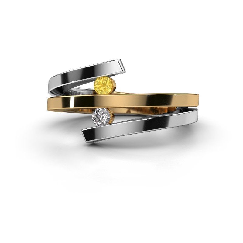 Image de Bague Synthia<br/>585 or jaune<br/>Saphir jaune 2.5 mm