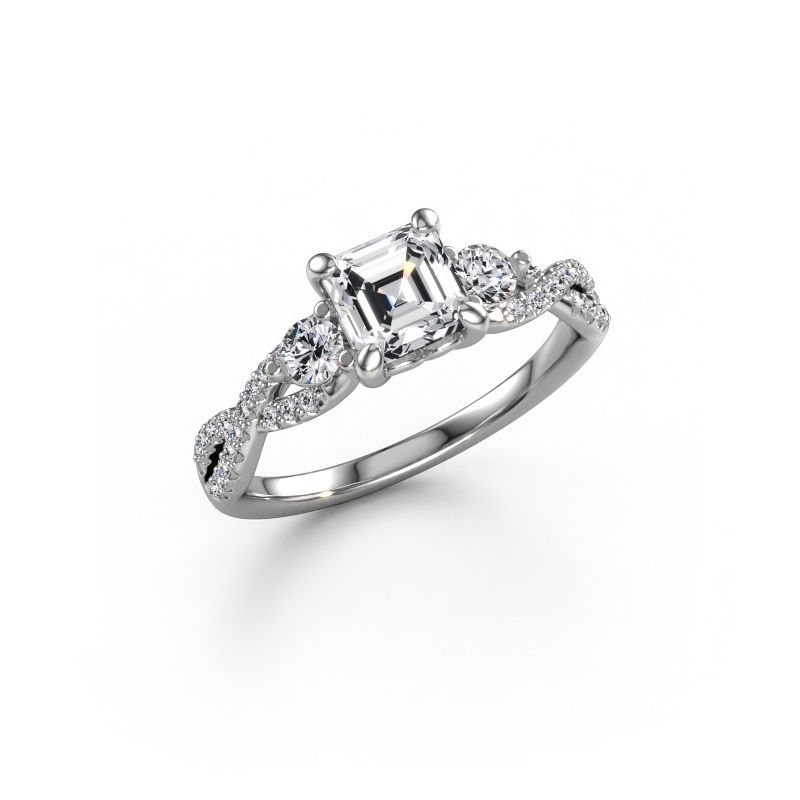 Verlovingsring Marilou ASC 585 witgoud lab-grown diamant 1.360 crt