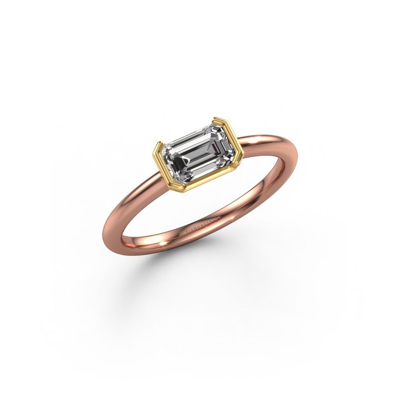 Engagement ring Tayler EME 585 rose gold diamond 0.90 crt