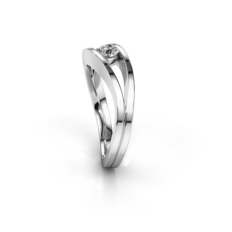 Image of Ring Sigrid 1<br/>950 platinum<br/>Zirconia 4 mm