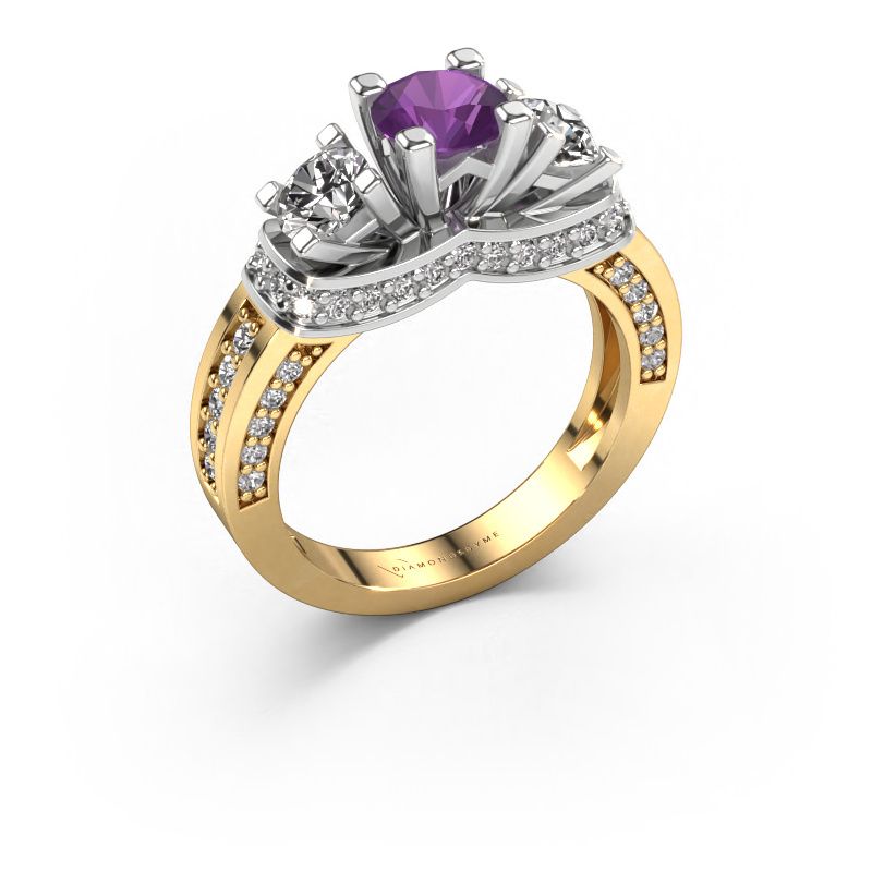Verlobungsring Phileine 585 Gold Amethyst 5 mm