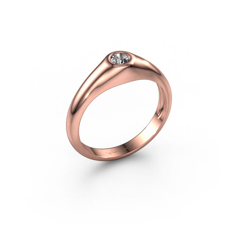 Pinky ring Thorben 585 rose gold diamond 0.25 crt