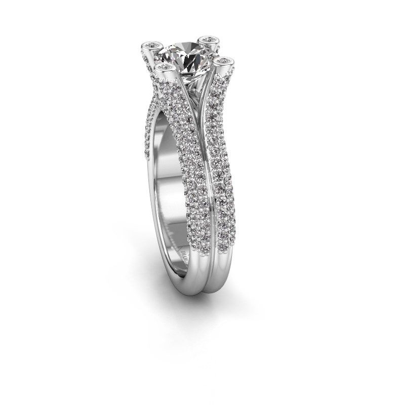 Afbeelding van Verlovingsring Stefanie 2<br/>585 witgoud<br/>Diamant 2.00 crt