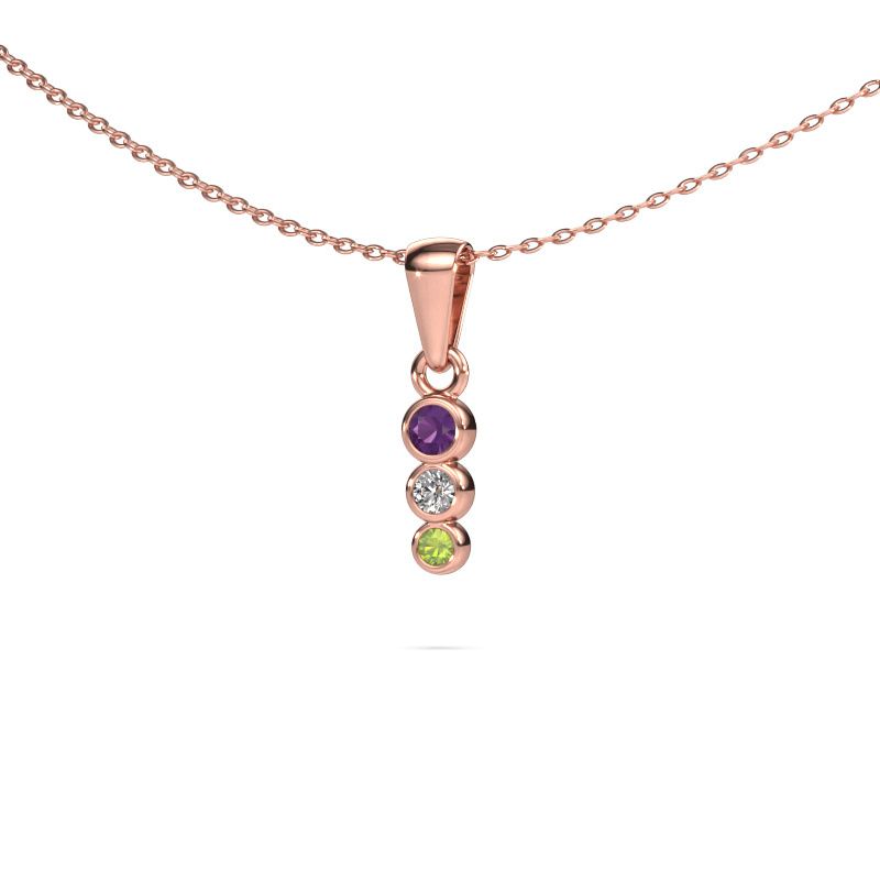 Anhänger Felica 585 Roségold Amethyst 2.7 mm