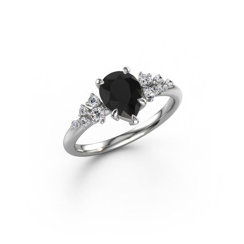 Bague de fiançailles Royce PER 950 platine diamant noir 1.453 crt