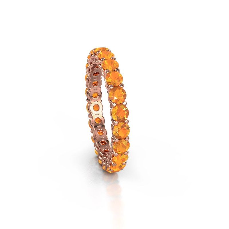 Image of Stackable ring Michelle full 3.0 585 rose gold citrin 3 mm
