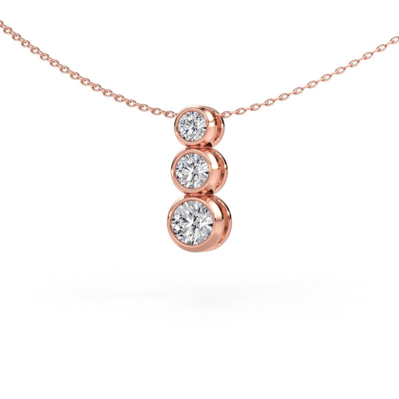 Pendant Linda 585 rose gold lab-grown diamond 0.90 crt