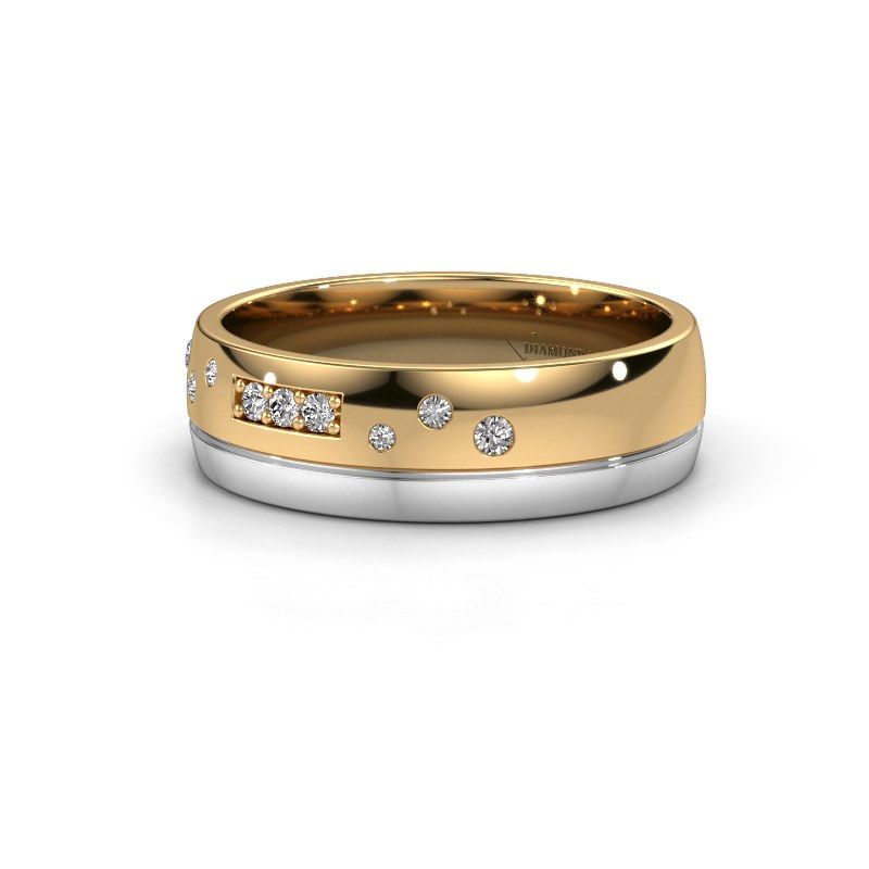 Image of Wedding ring WH0310L26AP<br/>585 gold ±6x1.7 mm<br/>Zirconia