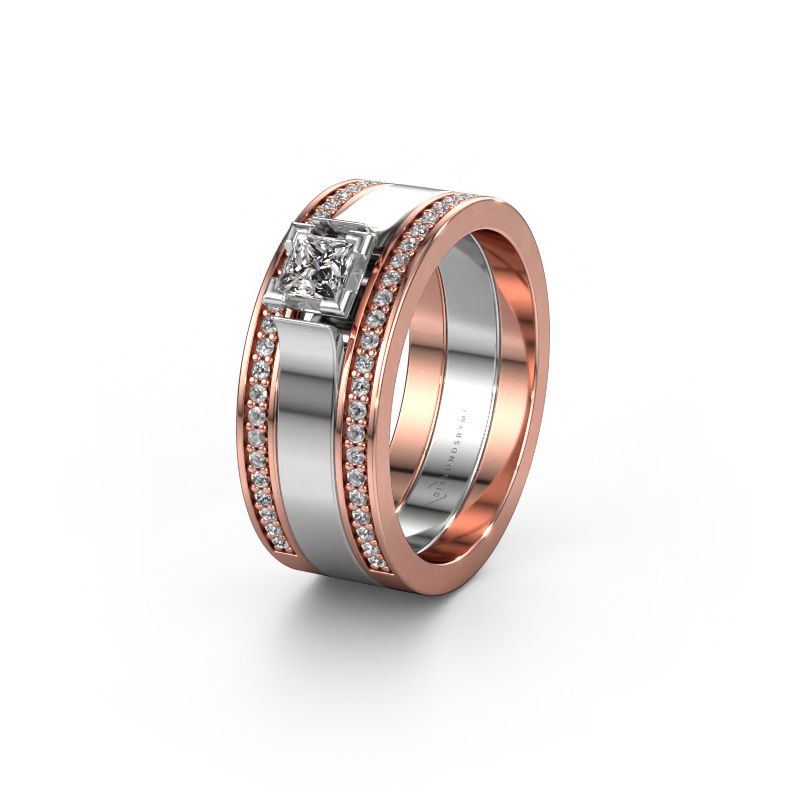 Ehering WH2121L 585 Roségold Lab-grown Diamant ±8x1.7 mm