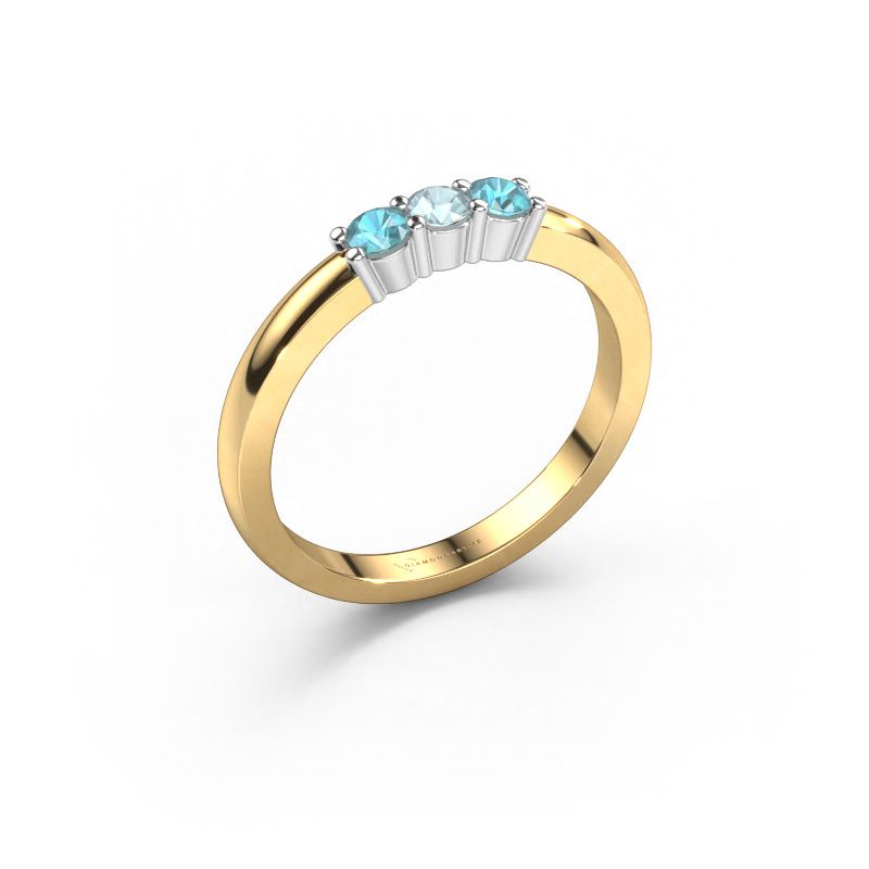 Ring Yasmin 3 585 gold aquamarine 3 mm