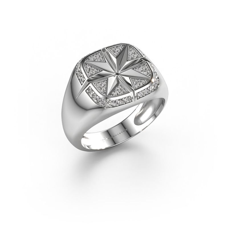 Herrenring Ravi 950 Platin Lab-grown Diamant 0.35 crt