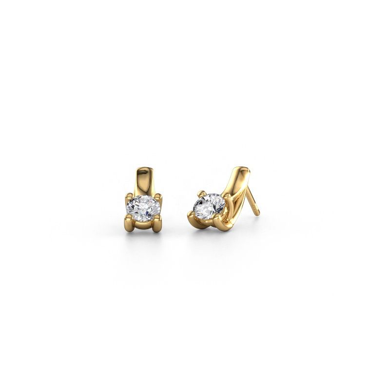 Earrings Mia 1 585 gold lab grown diamond 1.00 crt