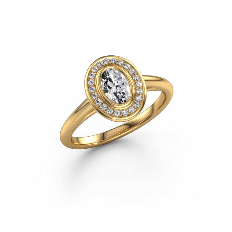Verlobungsring Noud 1 OVL 585 Gold Lab-grown Diamant 0.51 crt