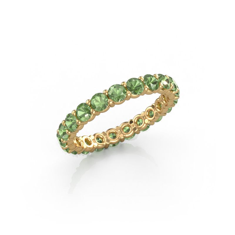 Ring Heddy rnd 2.9 585 Gold Turmalin grün 2.9 mm