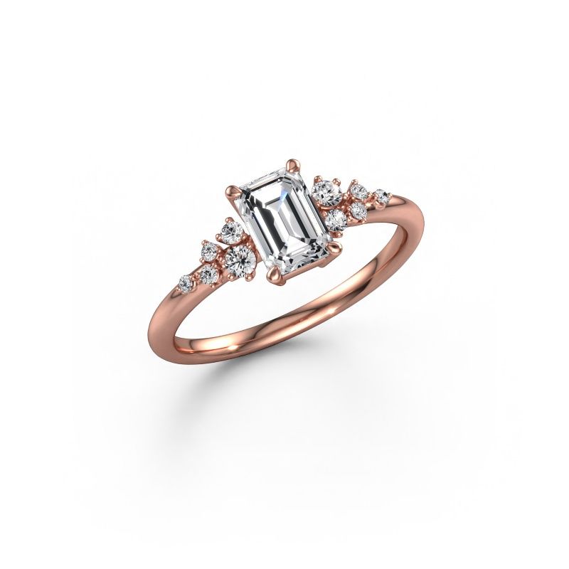 Ring Royce EME 585 rose gold lab grown diamond 1.033 crt