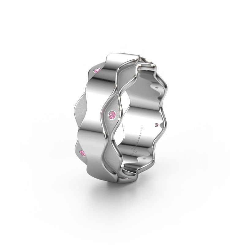 Alliance WH2034P 950 platine saphir rose ±7 x 2,4 mm